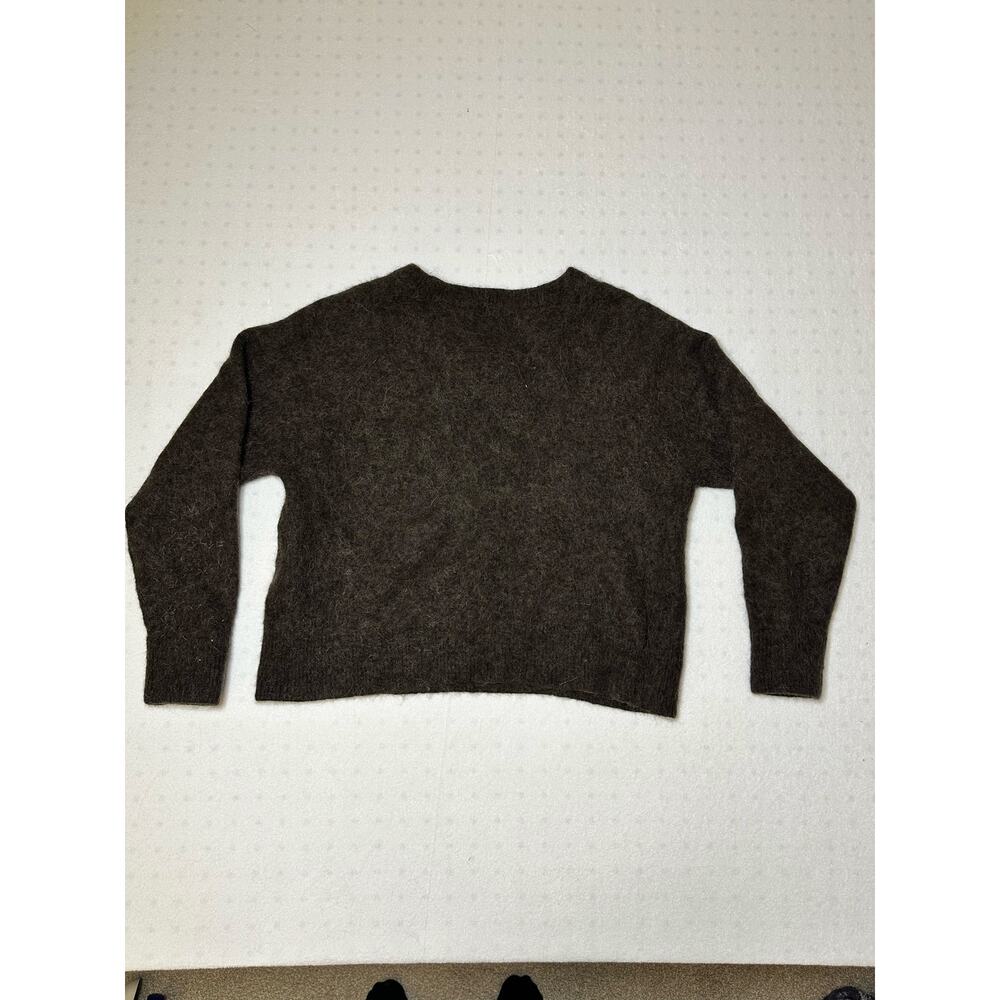 Samse & Samse Alpaca Wool Blend Fuzzy Brown Sweat… - image 4